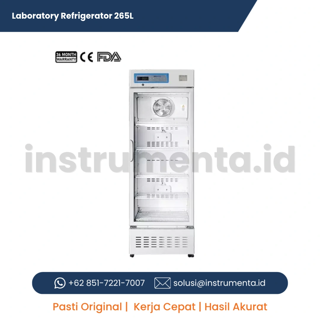 Laboratory Refrigerator Scitek 265L Kulkas Laboratorium Medis Presisi 2°C s/d 8°C Lemari Pendingin Farmasi dan Vaksin Kapasitas 265 Liter